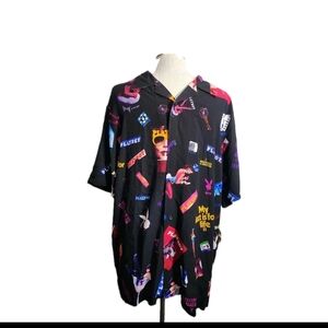 Playboy by HUF Men  Shirt Collage Print Size L